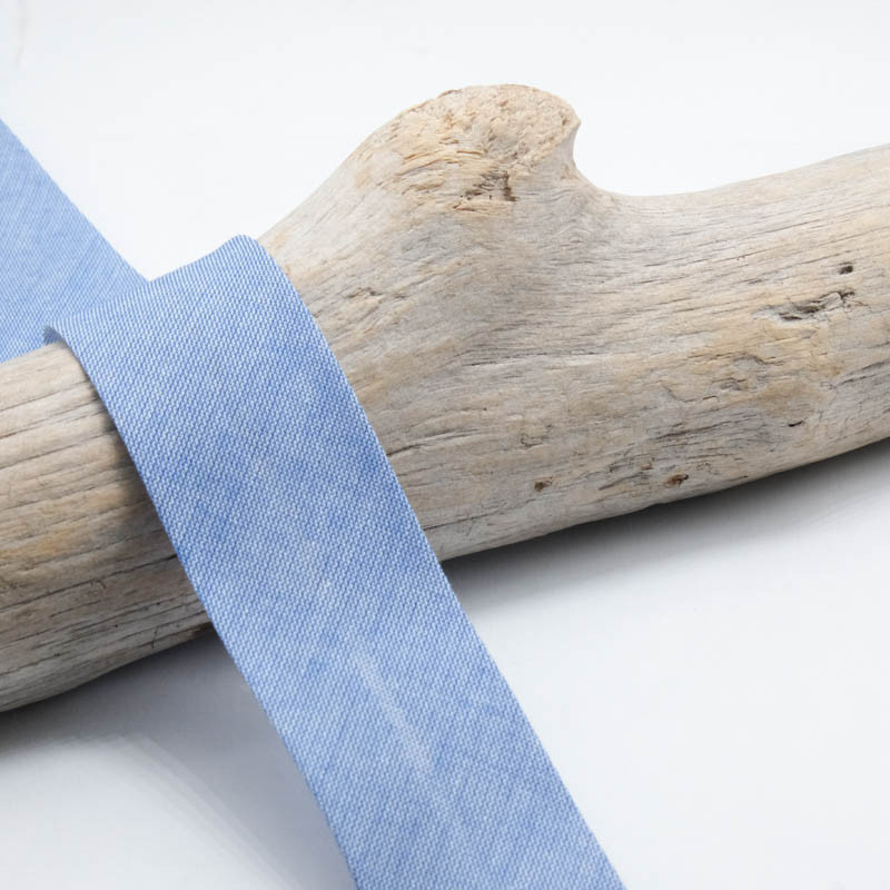 30mm Blue Denim Bias Tape - Maison Klem